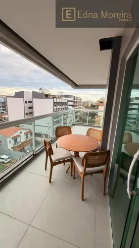 Apartamento de Luxo para Locação fixa em Cabo Frio - 1 Quarto, 1 Suíte, 1 Sala, 1 Vaga de