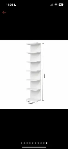 Torre de prateleira estante mdf 1,70cm 