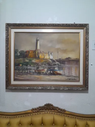 Oleo sobre tela artista Carvalho de Castro