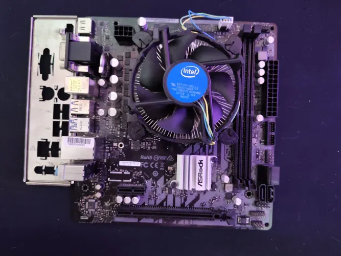 Placa mãe + processador: H510m-HVS + i3-10100f