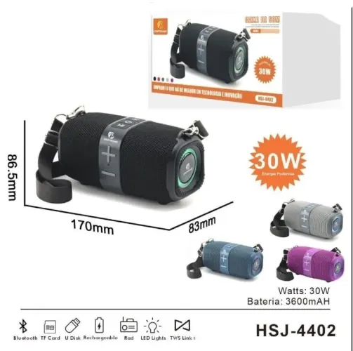 Caixa de som Bluetooth 30w HSJ-4402