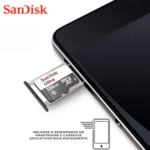 Cartão de Memória Sandisk Original Classe 10 Ultra Tamanho:128GB