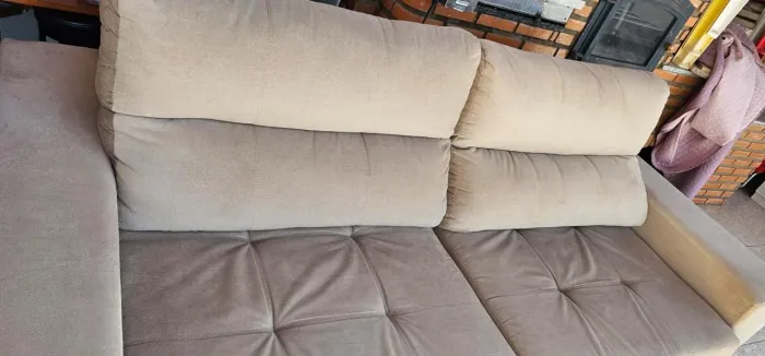 Sofá retrátil e reclinável 4 lugares