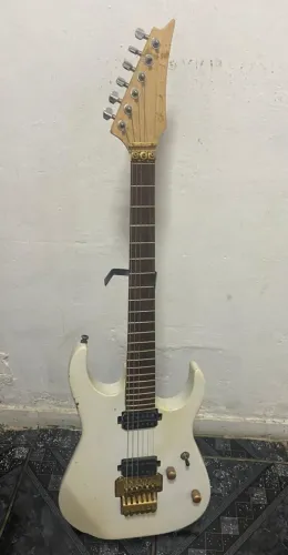 Guitarra fabricada ponte floyd rose+suporte de chão desapego