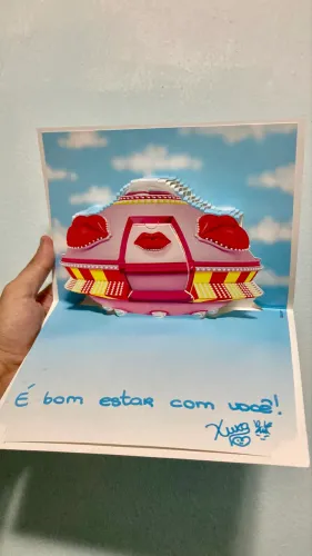 Convite Xuxa 20 Anos Nave 3D Raríssimo 2006