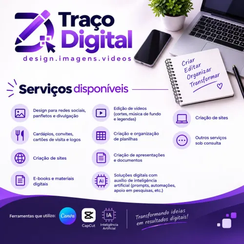 Design, imagens e vídeos - soluções digitais <br>