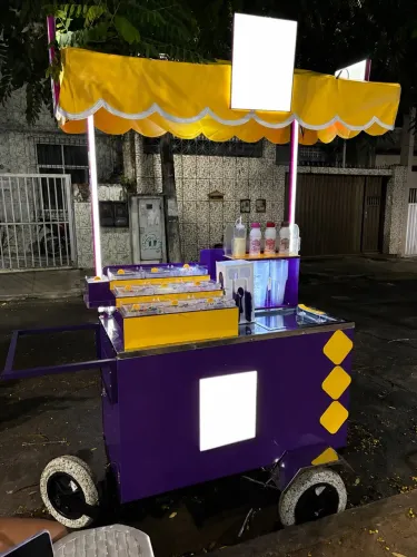 CARRINHO DE AÇAÍ - COMPLETO E PRONTO PARA TRABALHAR!