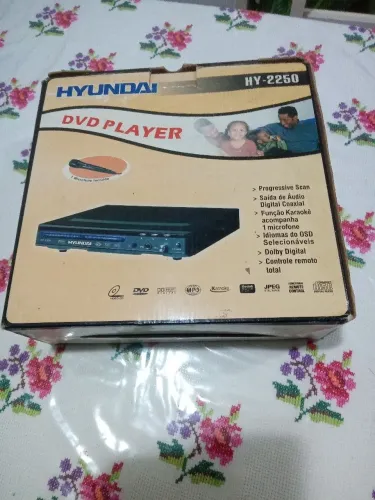 Antiguidade - DVD/Karaokê Hyundai HY-2250 Na Caixa Original Funcionando