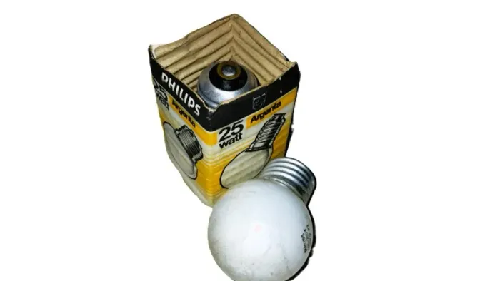 Lâmpada Antiga Philips Argenta 25w Na Caixa Epoca