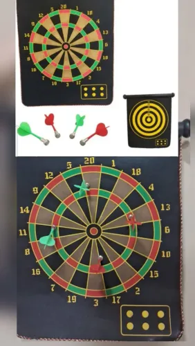 Alvo com dardos magnéticos