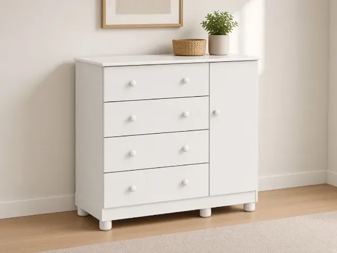 Cômoda Infantil Júnior 1 Porta 95cm (NOVO A PRONTA ENTREGA)