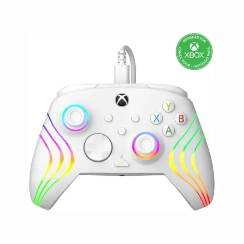 CONTROLE PDP AFTERGLOW WAVE WIRED CONTROLLER WHITE BRANCO LICENCIADO (LACRADO) - SERIES X,