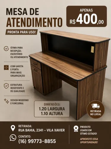 Balcão para escritório