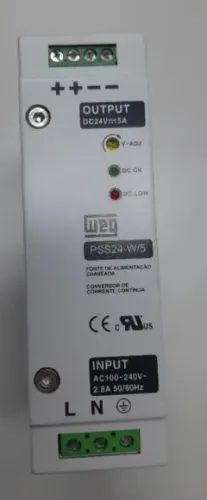 Fonte Chaveada 120W 5A 24VDC WEG PSS24?W/5