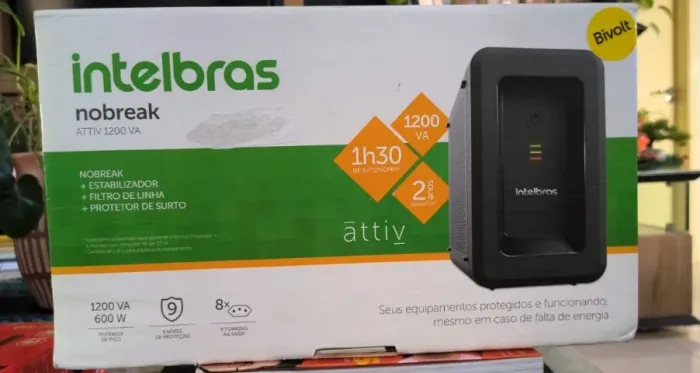 Nobreak Intelbras ATTIV 1200VA Bivolt 8 Tomadas - NOVO
