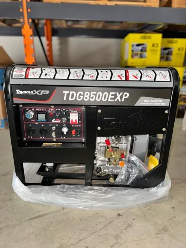 Gerador de Energia Diesel 7 KVA C/ Partida Elétrica 220v Mono - Toyama