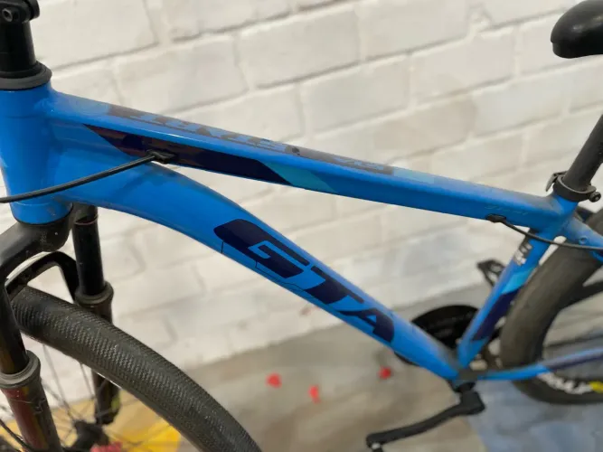 Bicicleta 29 Mtb Rebaixada Gta Start 7v Single Freio A Disco Cor Azul Tamanho Do Quadro 15