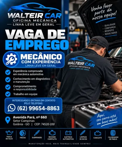 Vaga de Emprego mecânico