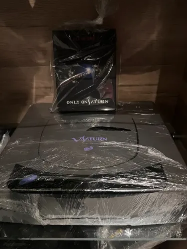 SEGA SATURN VICTOR COM SAROO + CONTROLE AMERICANO GRANDE BRINDE