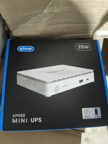 Mini UPS 35W Nobreak USB-C PoE Bivolt para modem e câmera Novo