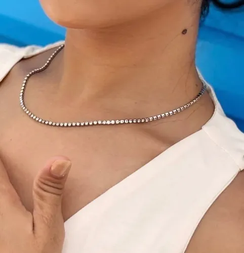 Conjunto de colar e pulseira riviera