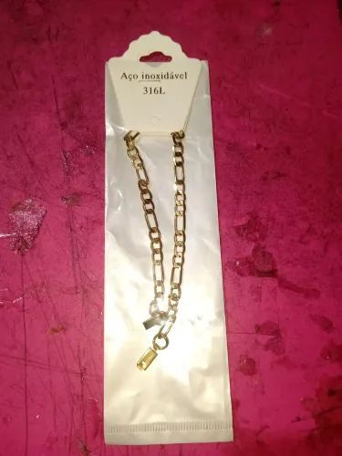 Pulseira masculina dourada*nova*!