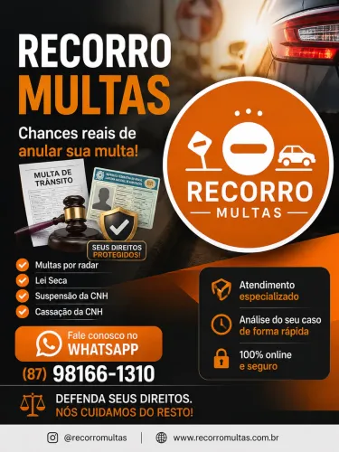 Te ajudo a recorrer sua multa, evite dores de cabeça maiores!