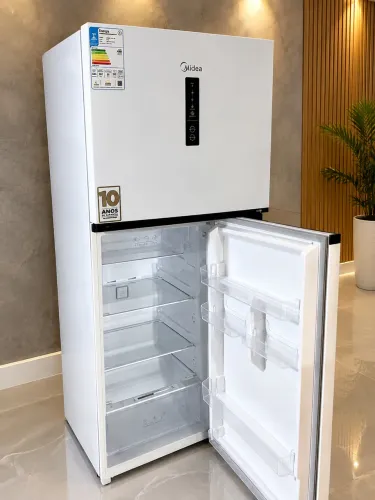 Geladeira Midea Duplex Branca - Muito Conservada e Completa