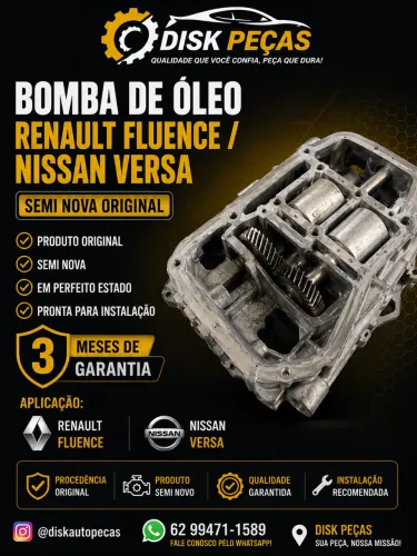 Bomba de óleo Nissan Sentra/ Renalt Fluense 2.0