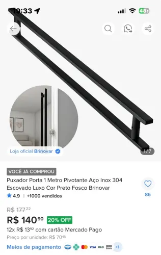 Puxador de porta