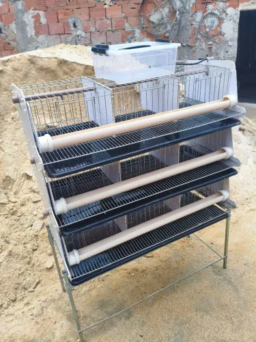 gaiola para criação de codornas