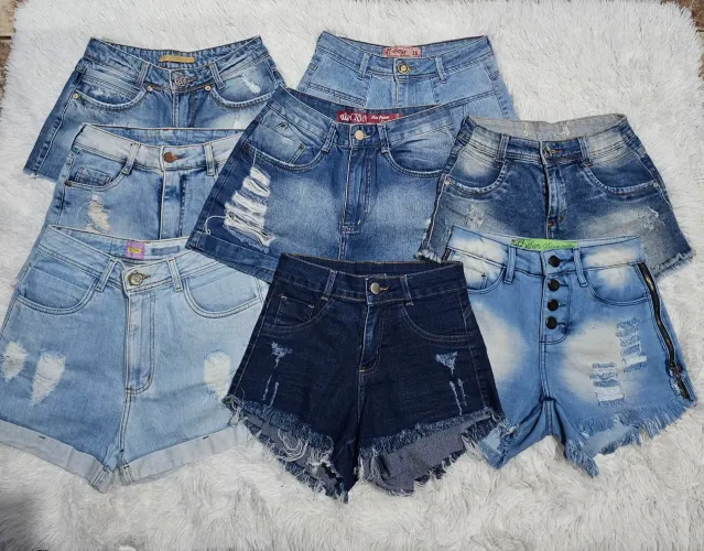Lote com 8 shorts jeans femininos/Todos no tamanho 36!