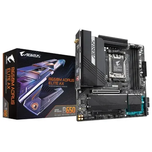 Placa Mãe Gigabyte B650M AORUS Elite AX Wifi Socket AM5 / DDR5- Loja física