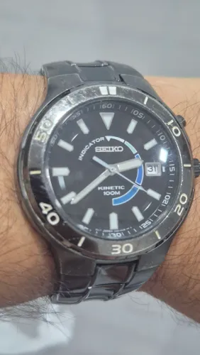 Relógio SEIKO KINETIC EM AÇO - TODO REVISADO