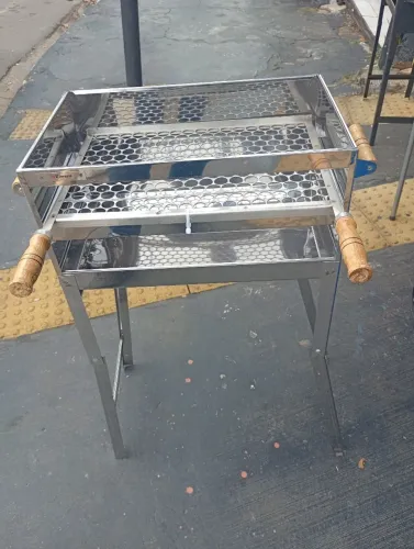 Churrasqueira inox 38x48
