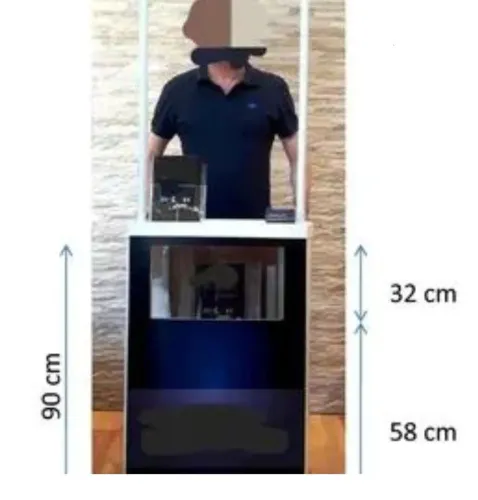Balcão para exposição em eventos