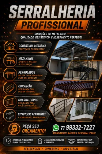 Serralheria Profissional - Estruturas Metálicas e Serviços em Geral
