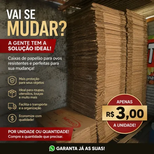 Caixas de papelão para embalagem