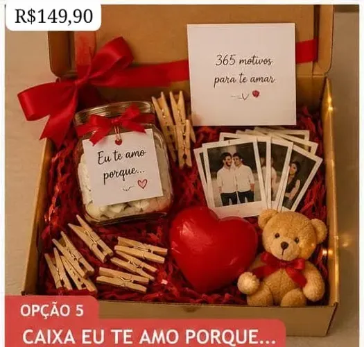 Cesta de chocolate dia dos namorados 