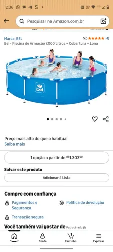 Vende-se piscina seminova
