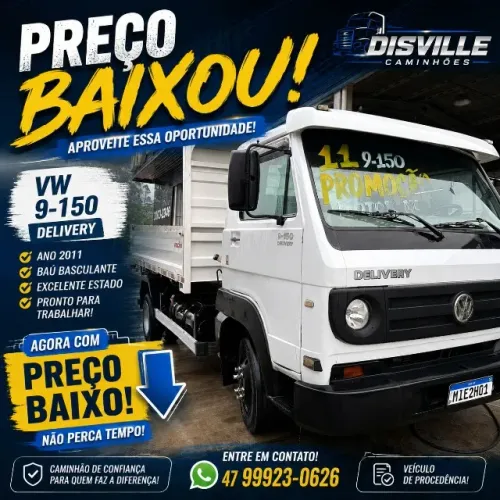 CAÇAMBA VW 9.150 2011 COM MOTOR NOVO 