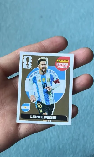 Figurinha legend messi ouro