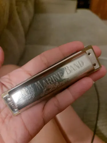 Gaita diatônica Hohner Marine Band G10 furos com estojo.