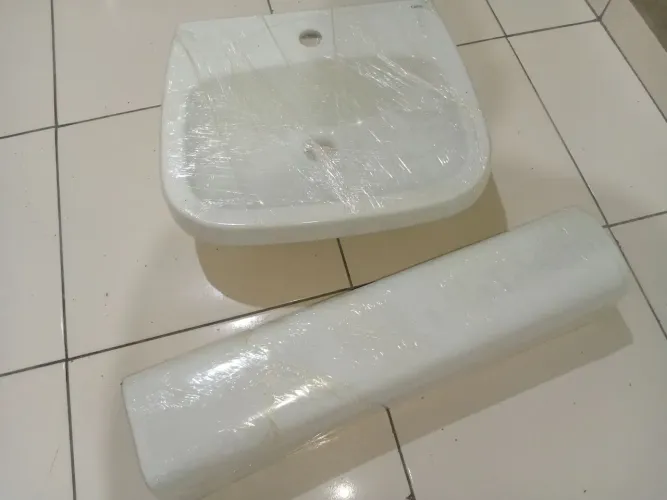 Lavatório Com Coluna Celite Like Branco
