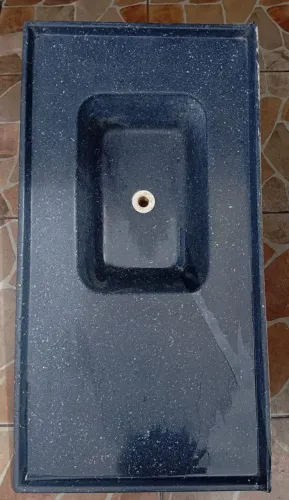 Pia cozinha mármore sintético