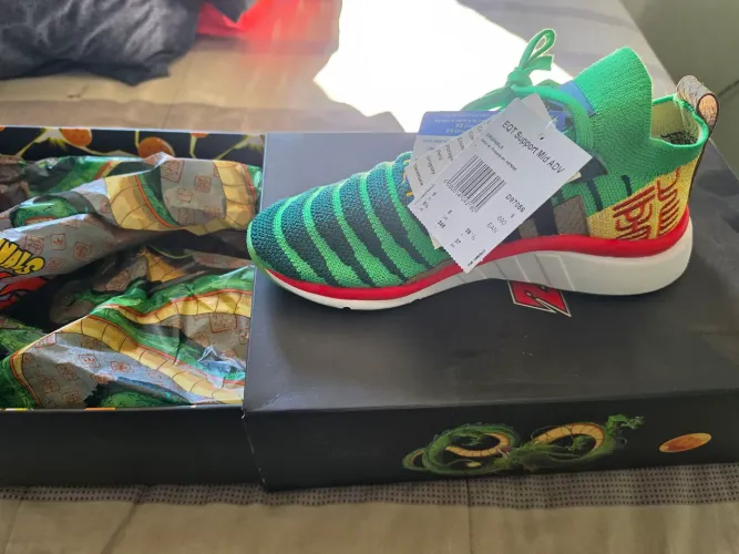 Tenis dragon ball adidas shenglong verde 37