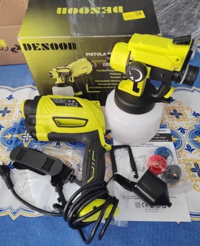Pistola De Pintura 1000w Profissional Elétrica Pulverizador 110V