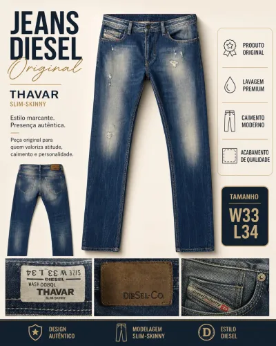 CALÇA JEANS DIESEL ORIGINAL