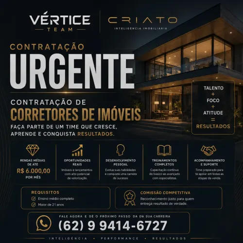 VAGA PARA O MERCADO MAIS PROMISSOR QUE EXISTE'