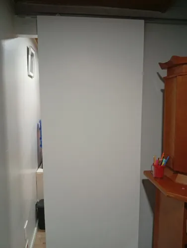 Porta de Drywall de Correr com Trilho